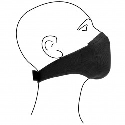 Non-medical protective face mask with filter fleece